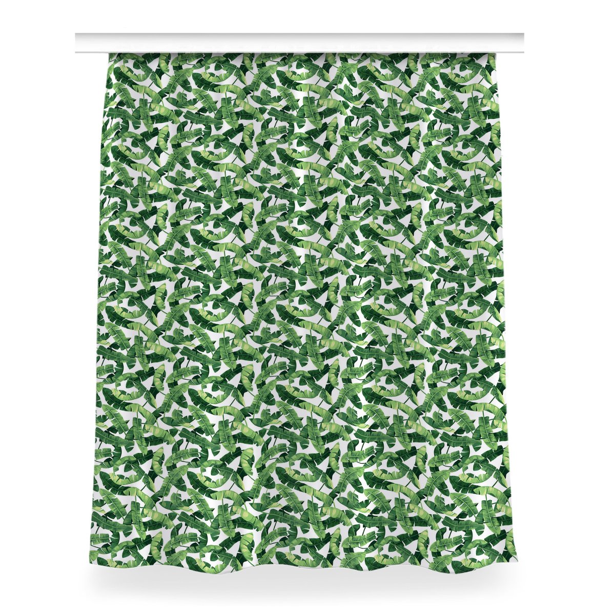 Zasłona na taśmę dekor 150x200 Liście tropikalne, Fabricsy
