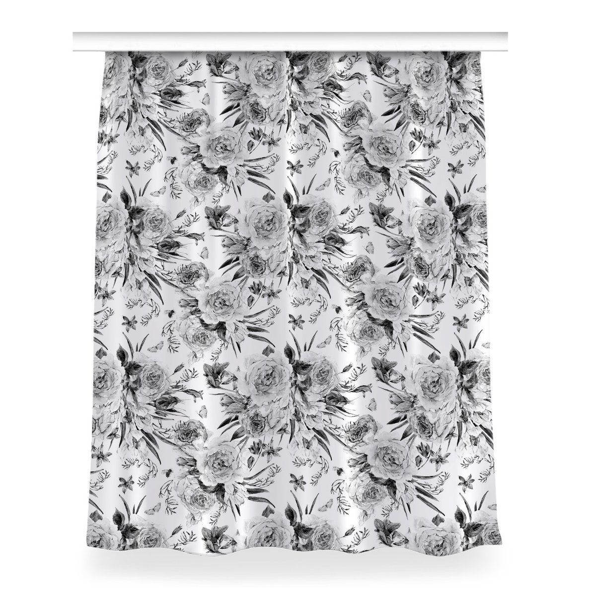 Zasłona z nadrukiem gotowa 150x200 Bukiet kwiatów, Fabricsy