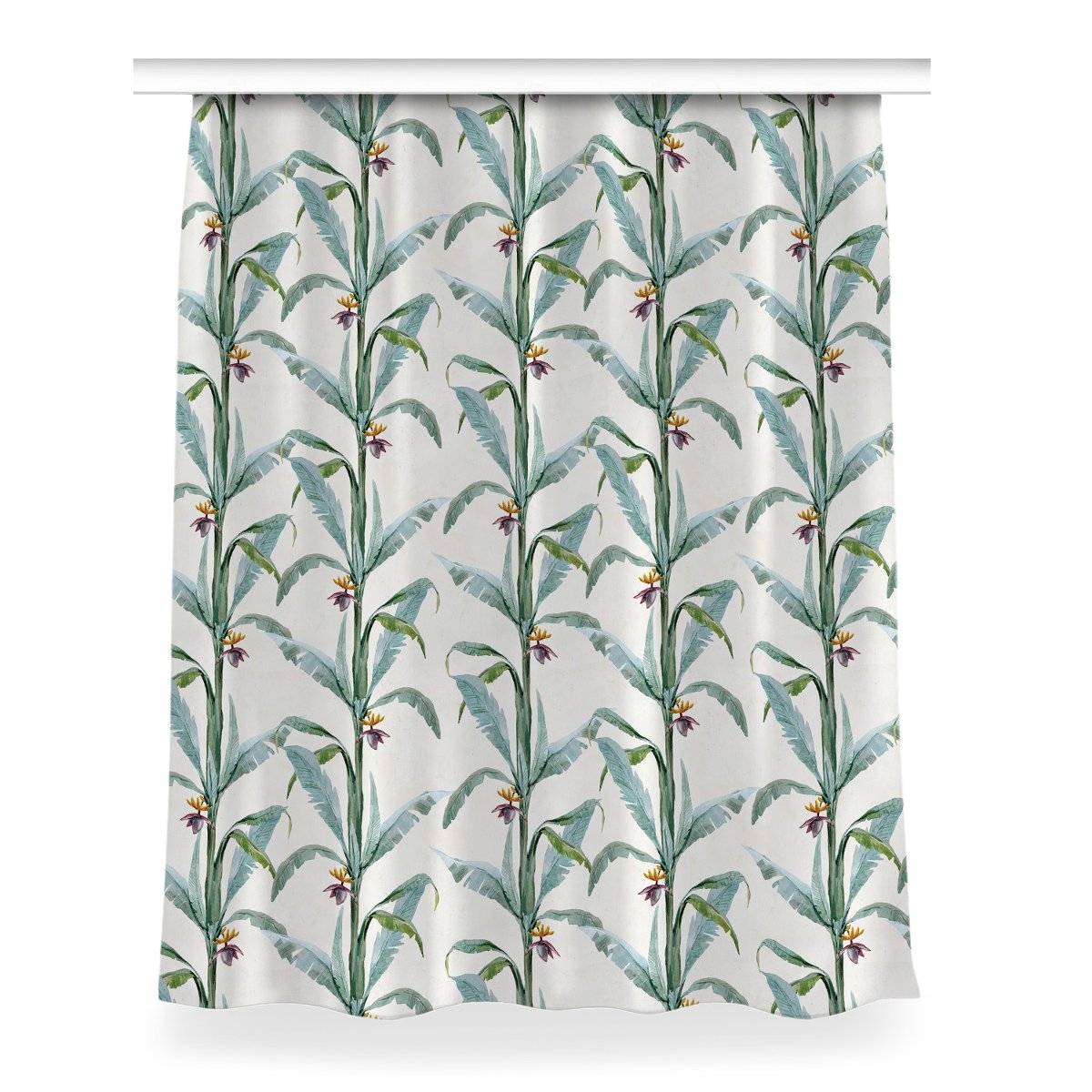 Zasłona na taśmę dekor 150x200 Tropikalne rośliny, Fabricsy