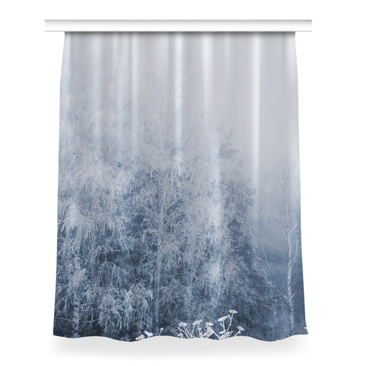Zasłona na taśmę do pokoju 150x200 Zimowe drzewa, Fabricsy