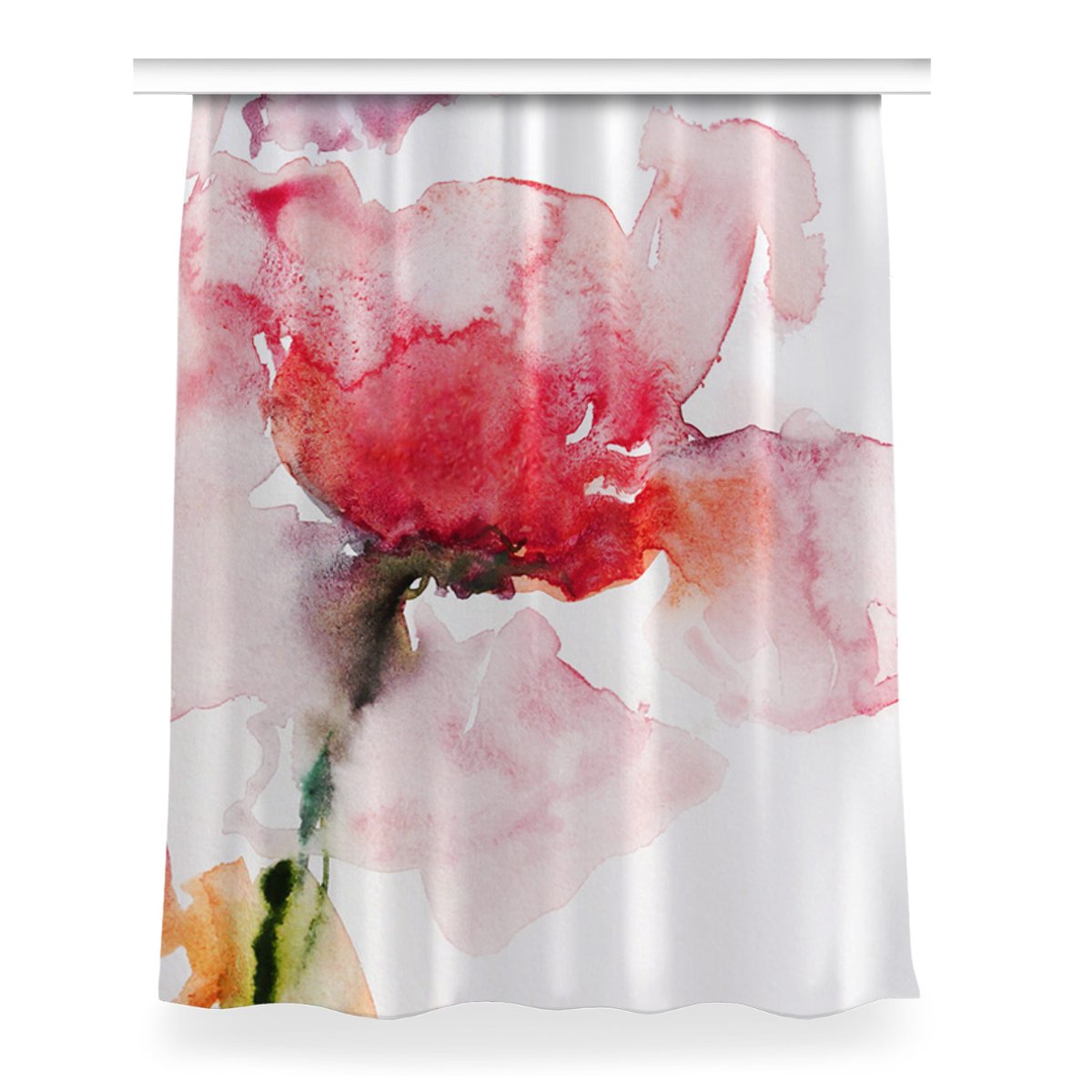 Zasłona gotowa do pokoju 150x200 Akwarela kwiaty, Fabricsy