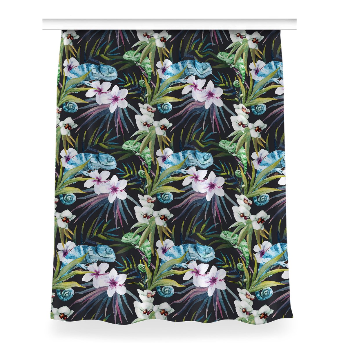 Zasłona dekor do pokoju 150x200 Niebieski kameleon, Fabricsy