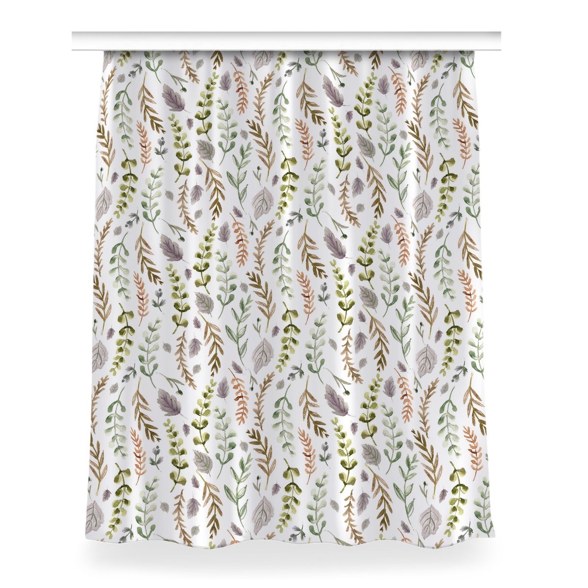 Zasłona z grafiką gotowa 150x200 Kolorowe liście, Fabricsy