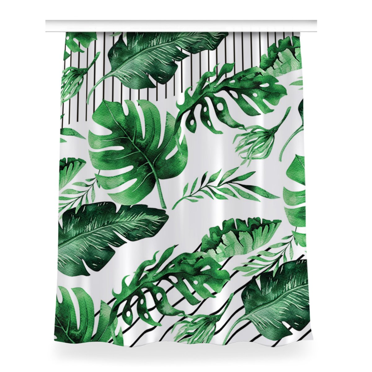 Zasłona gotowa do pokoju 150x200 Kropki i liście, Fabricsy