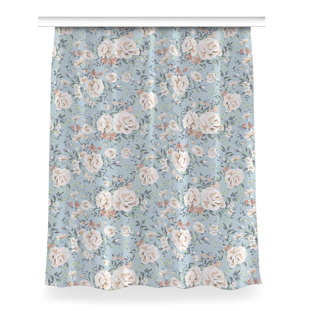 Zasłona na taśmę wzór 150x200 Kwiaty styl vintage, Fabricsy