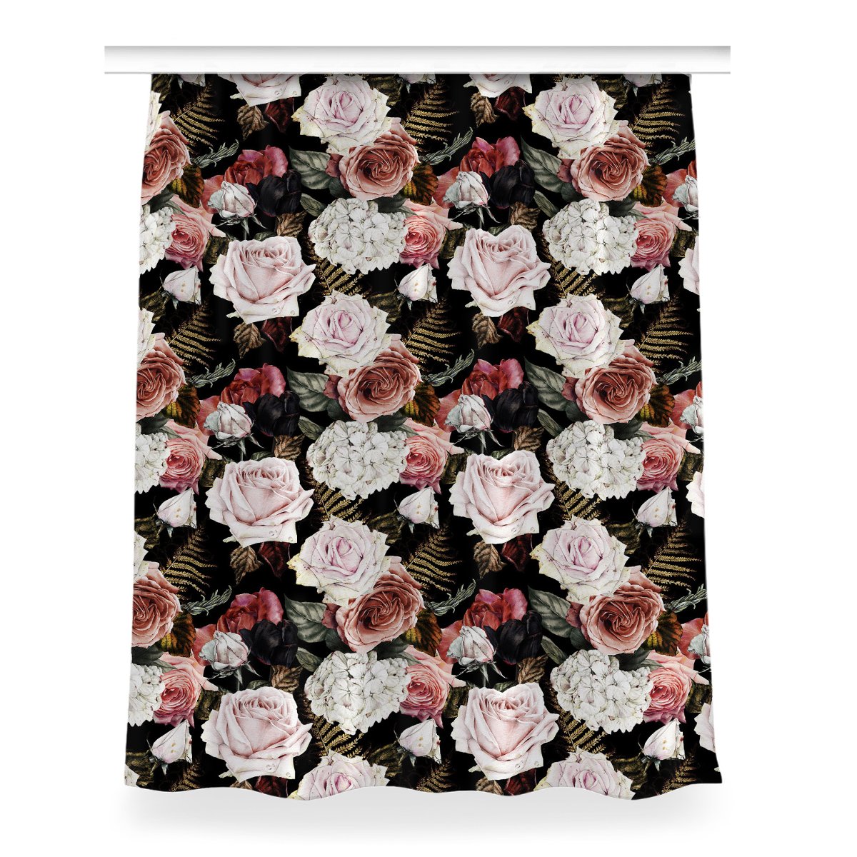 Zasłona wzór do sypialni 150x200 Barokowe kwiaty, Fabricsy