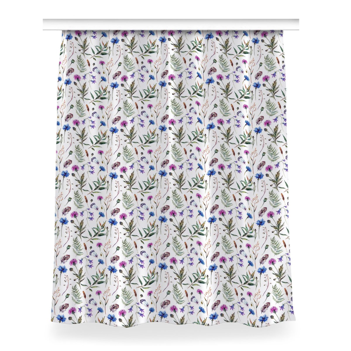 Zasłona na taśmę do sypialni 150x200 Kwiaty z łąki, Fabricsy