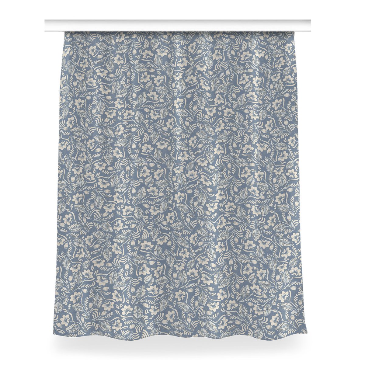 Zasłona na taśmę wzór 150x200 Niebieski ornament, Fabricsy