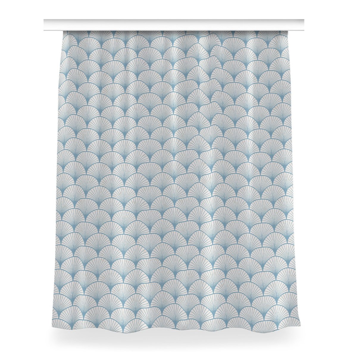 Zasłona z grafiką gotowa 150x200 Retro przegrzebki, Fabricsy