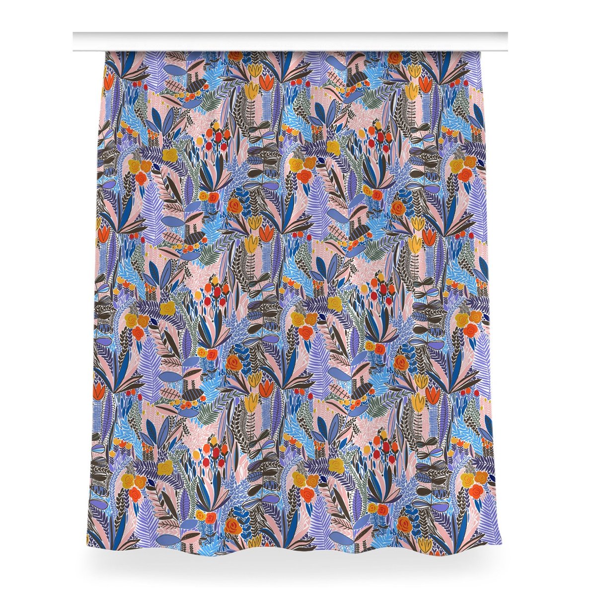 Zasłona z grafiką kolory 150x200 cm Vintage obraz, Fabricsy