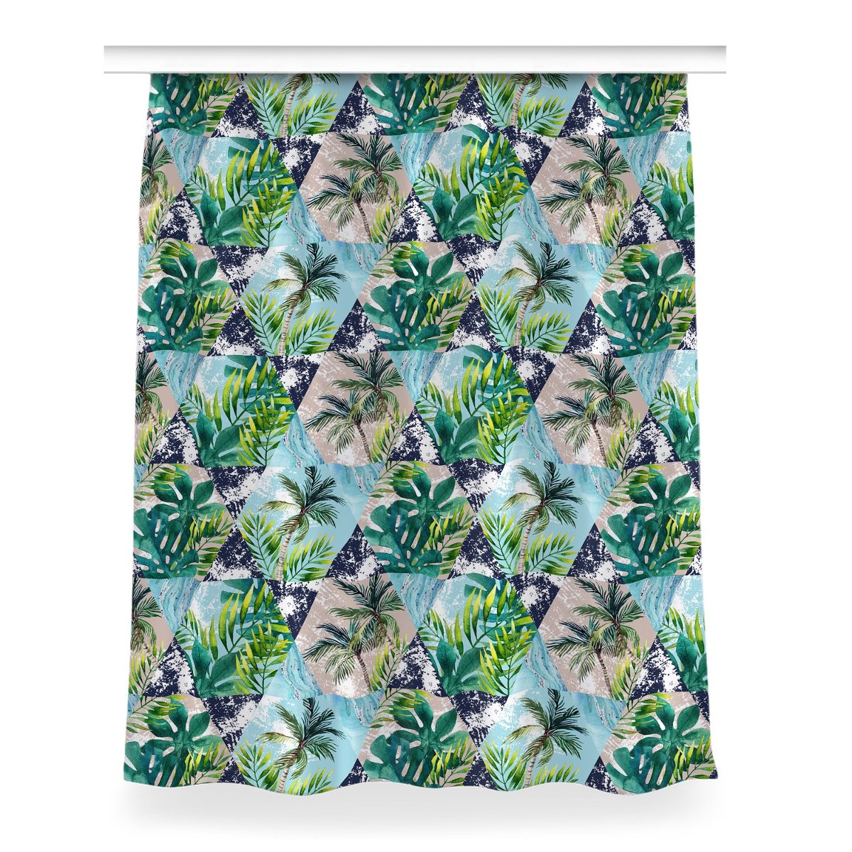 Zasłona dekor do pokoju 150x200 Tropikalna mozaika, Fabricsy
