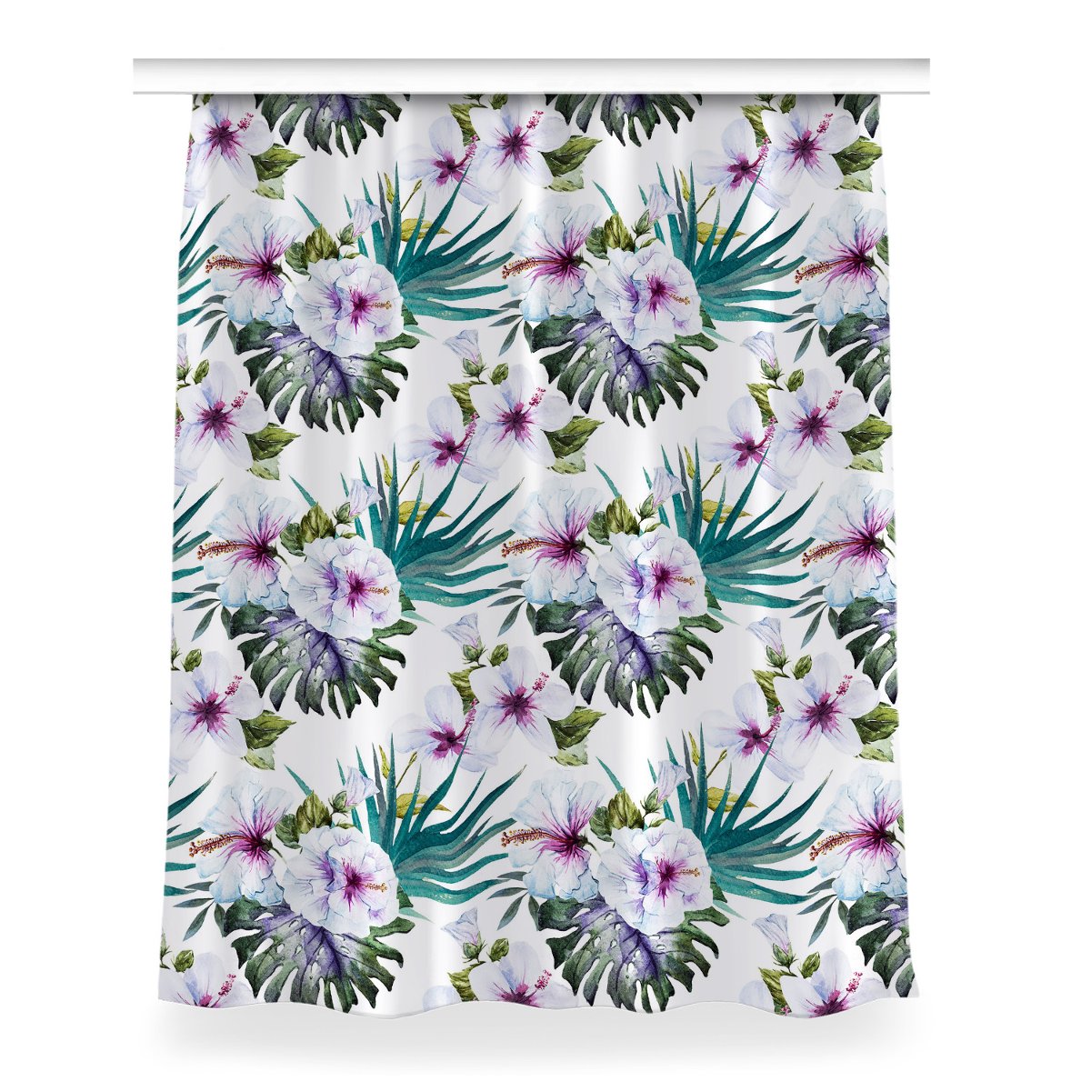 Zasłona na taśmę dekor 150x200 Tropikalna przyroda, Fabricsy