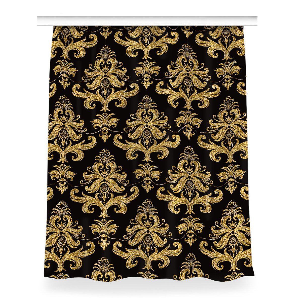 Zasłona gotowa do sypialni 150x200 Złoty ornament, Fabricsy