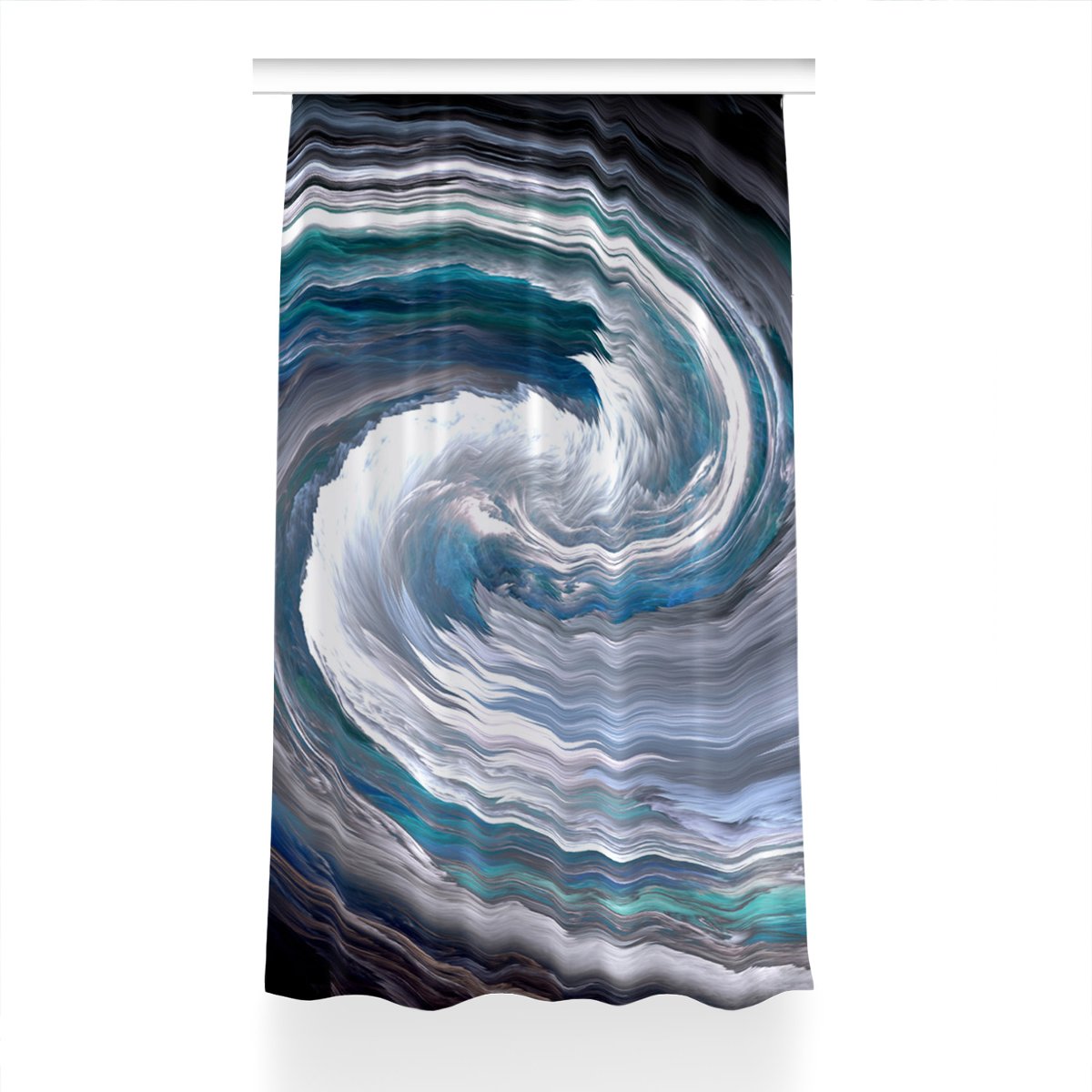 Zasłona z grafiką kolory Wir do pokoju 150x230 cm, Fabricsy