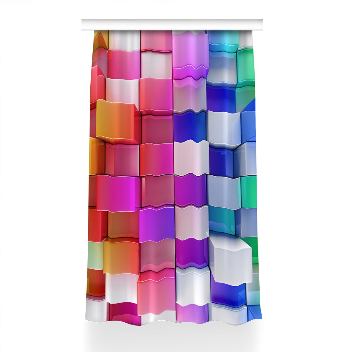 Zasłona Abstrakcja kolorowa do pokoju 150x230 cm, Fabricsy