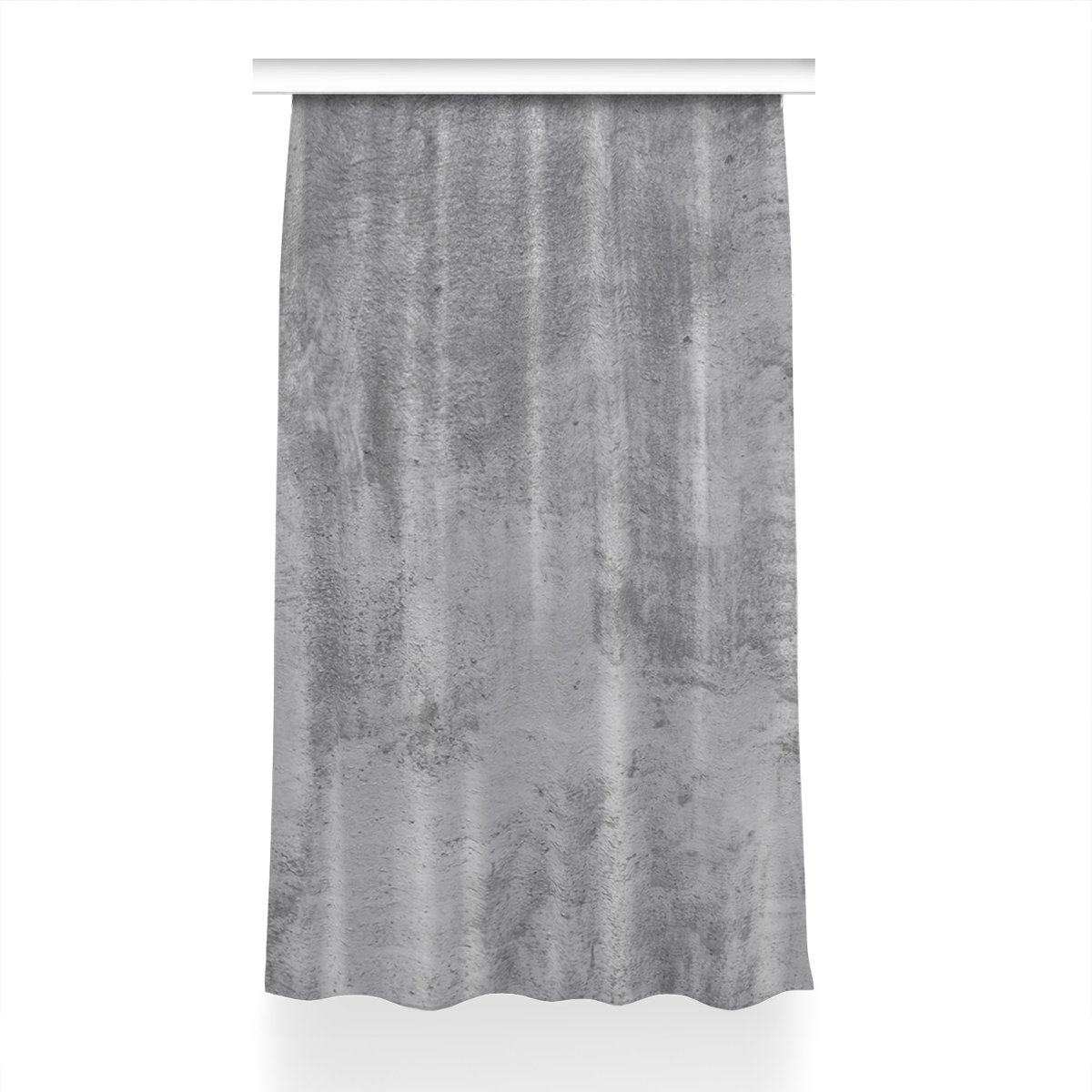 Zasłona klasyczna z grafiką Szary beton 150x230 cm, Fabricsy