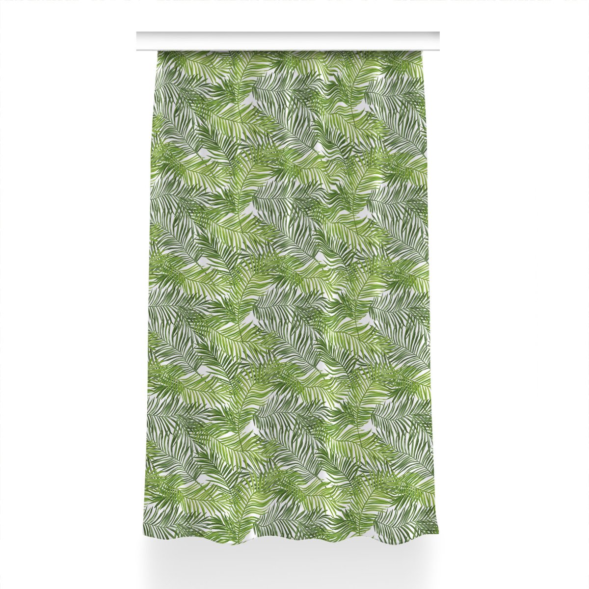 Zasłona z grafiką gotowa Liście palmowy 150x230 cm, Fabricsy