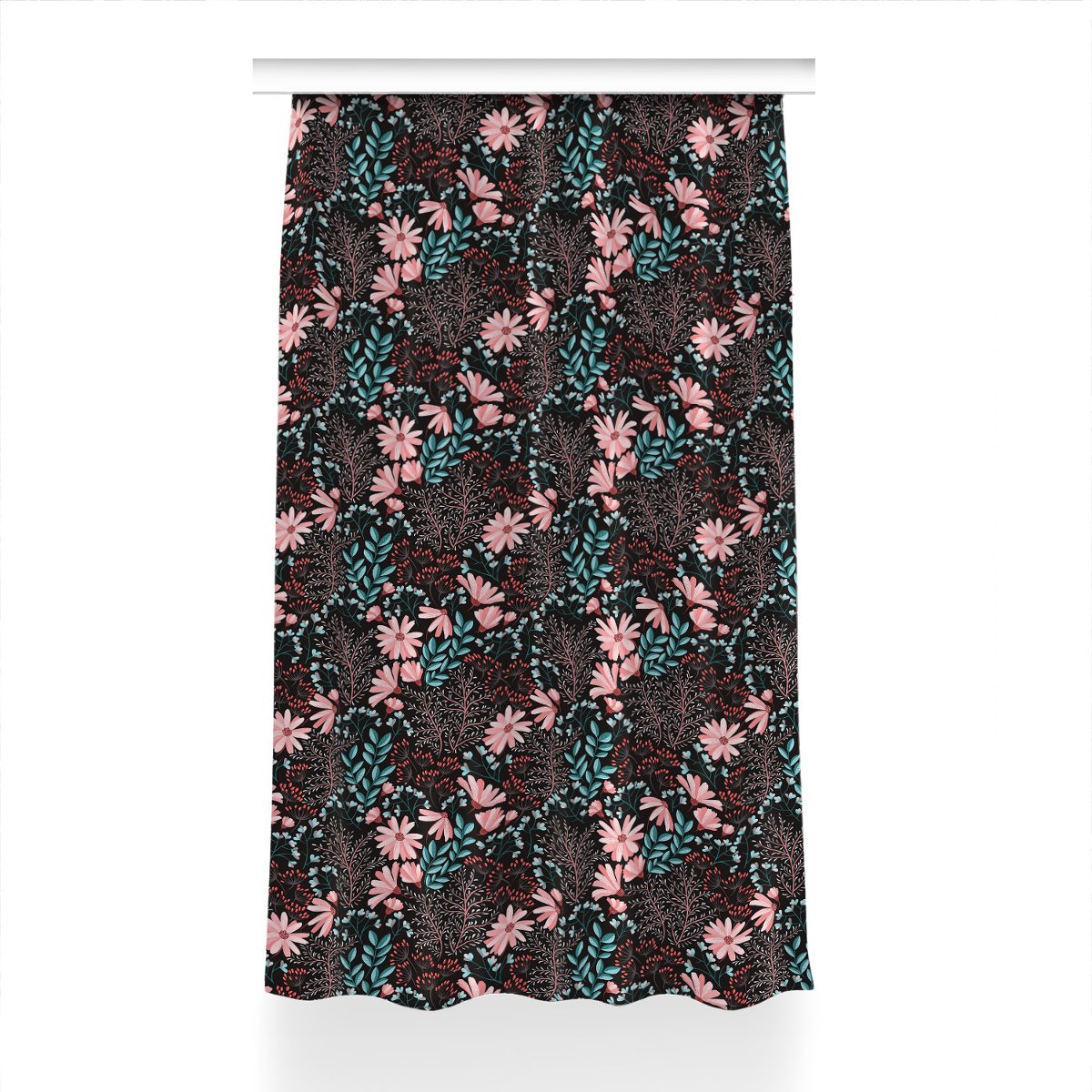 Zasłona przelotki Kwiaty vintage do pokoju 150x230, Fabricsy