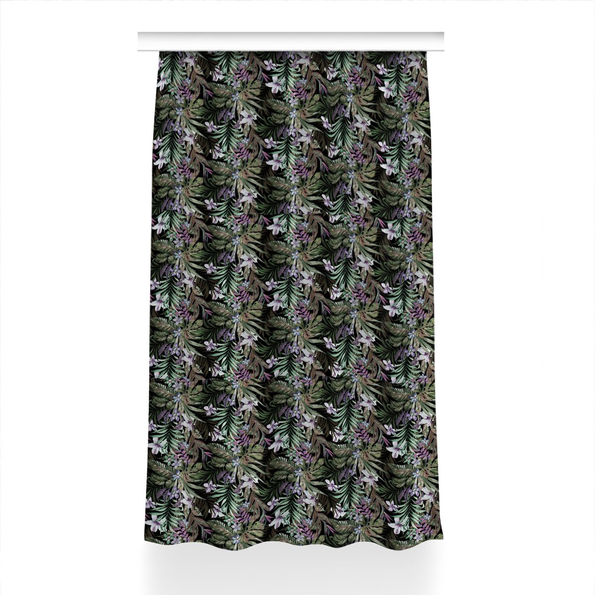 Zasłona gotowa Palmowe kwiaty do salonu 150x230 cm, Fabricsy
