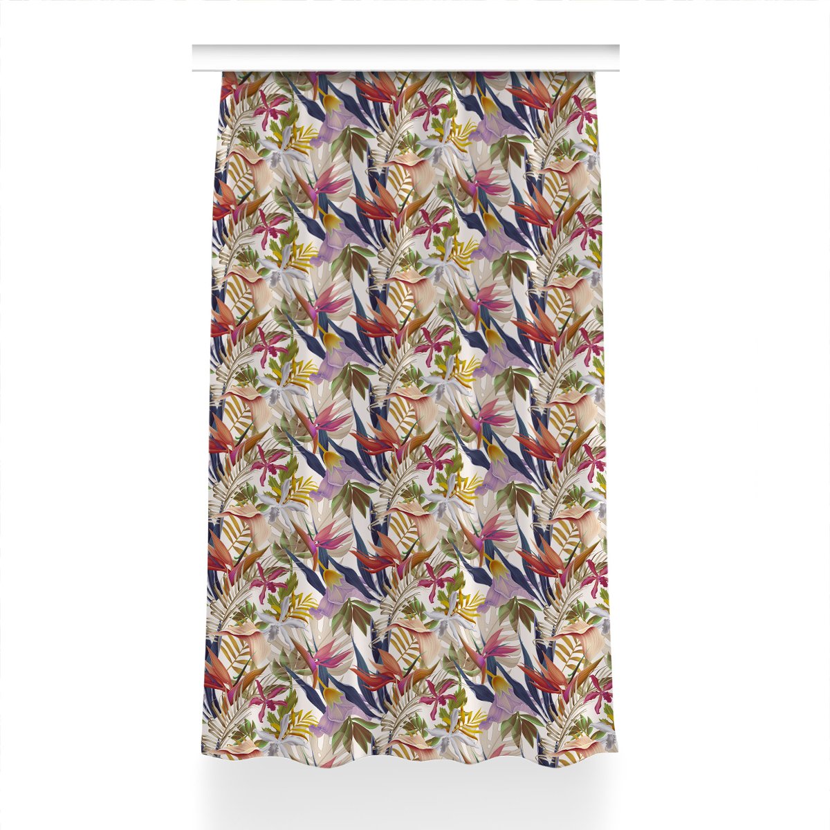 Zasłona z grafiką kolory Ciemna Dżungla 150x230 cm, Fabricsy