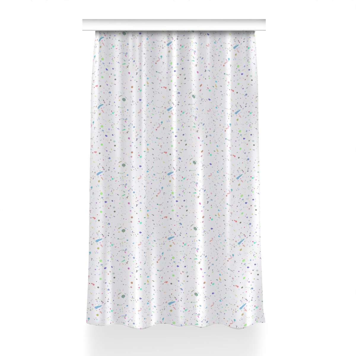 Zasłona przelotki Plama Farby do sypialni 150x230, Fabricsy