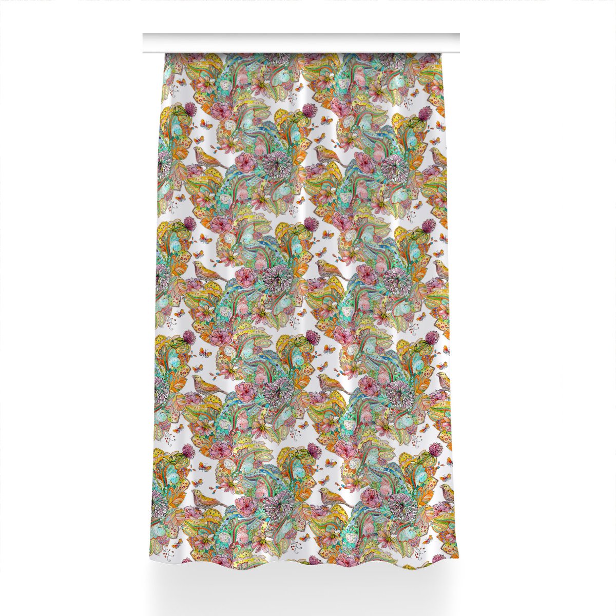 Zasłona przelotki Mandala Wzór do sypialni 150x230, Fabricsy