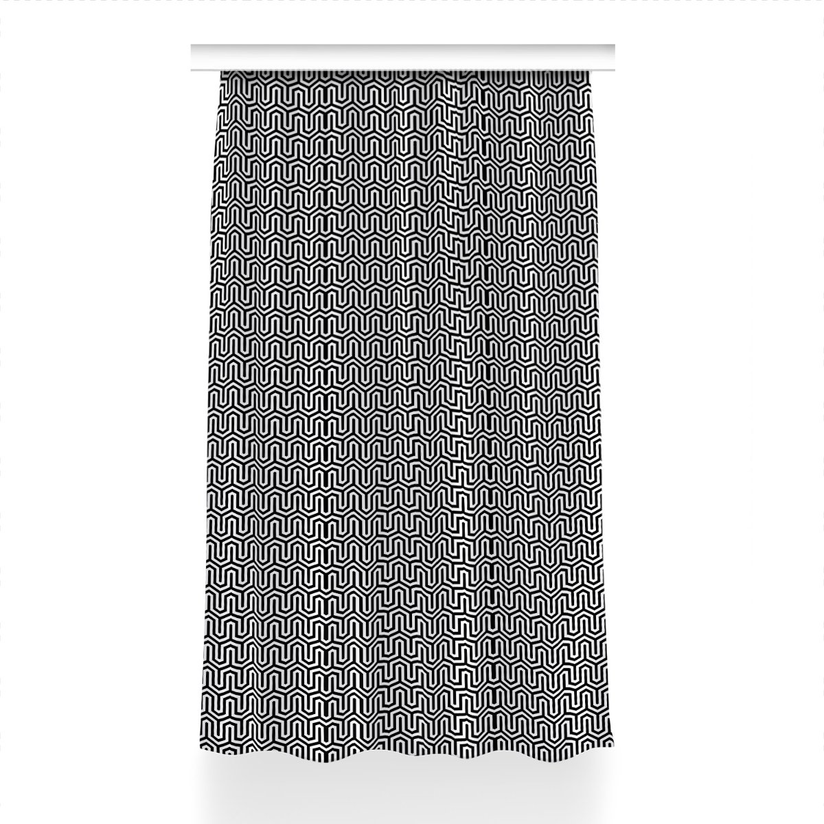 Zasłona przelotki Geometryczny wzór wzór 150x230, Fabricsy