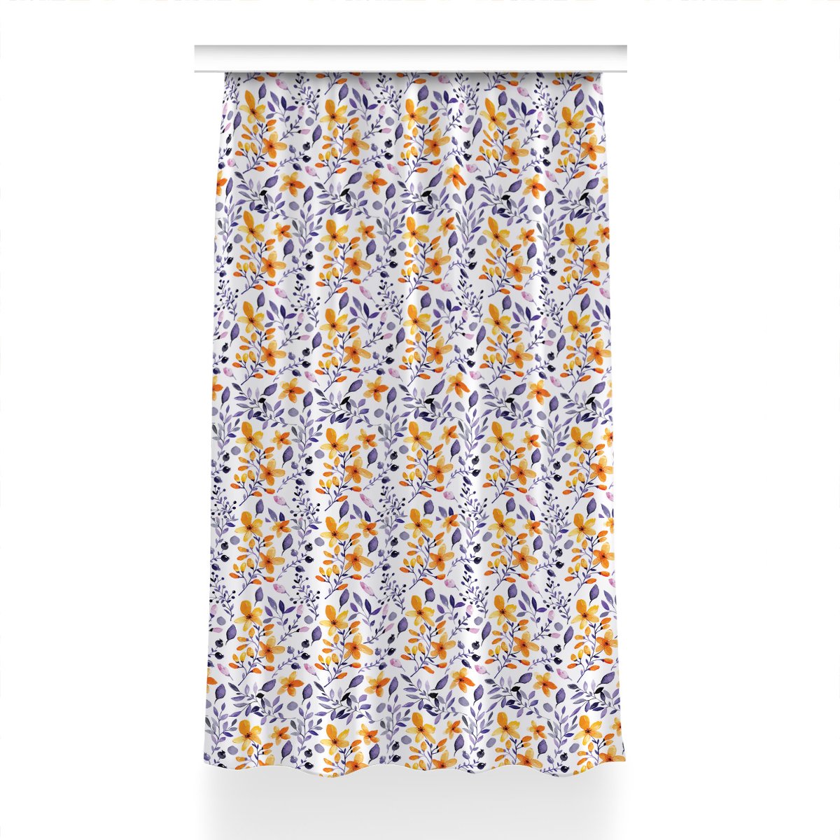 Zasłona Abstrakcyjne kwiaty do salonu 150x230 cm, Fabricsy