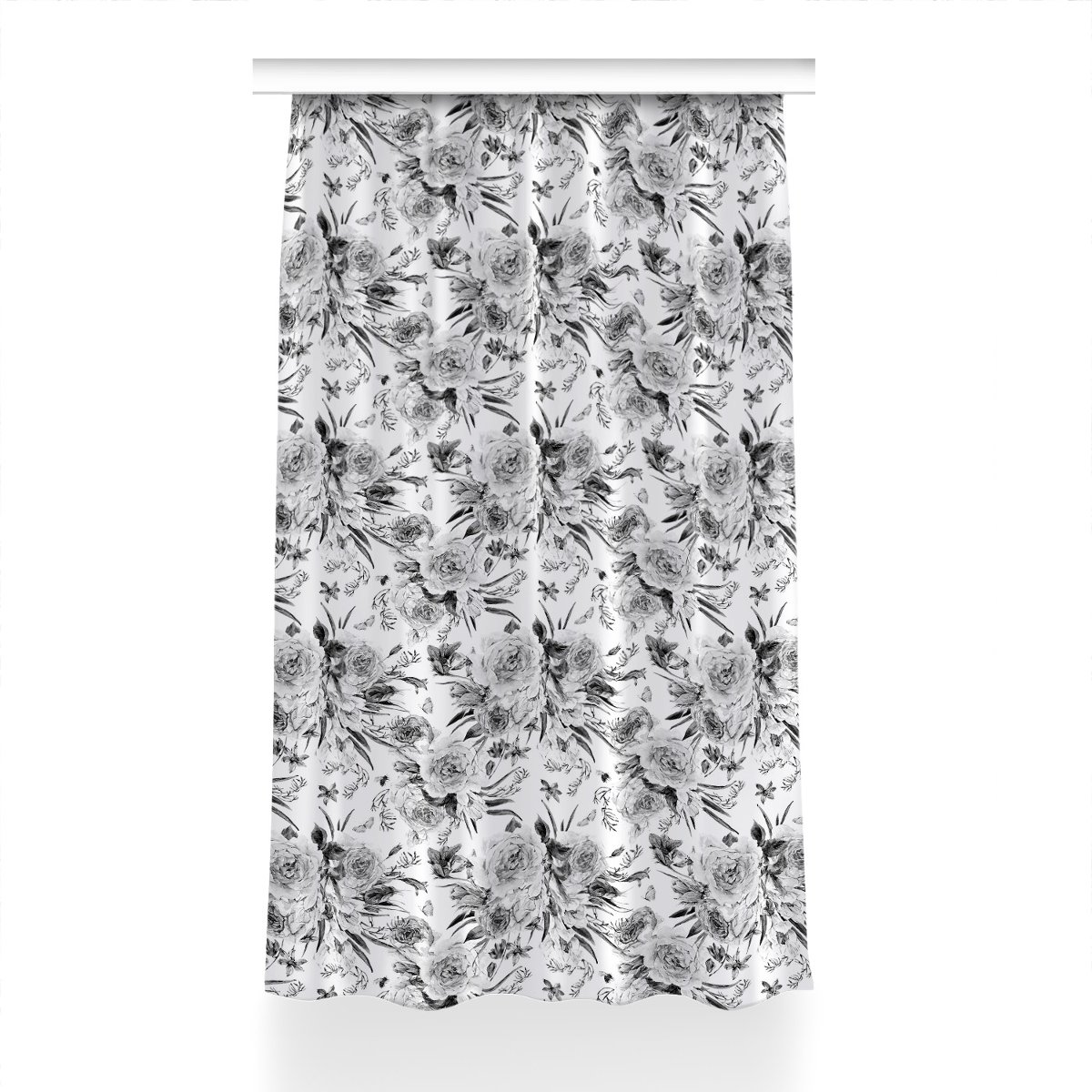 Zasłona gotowa Bukiet kwiatów do sypialni 150x230, Fabricsy