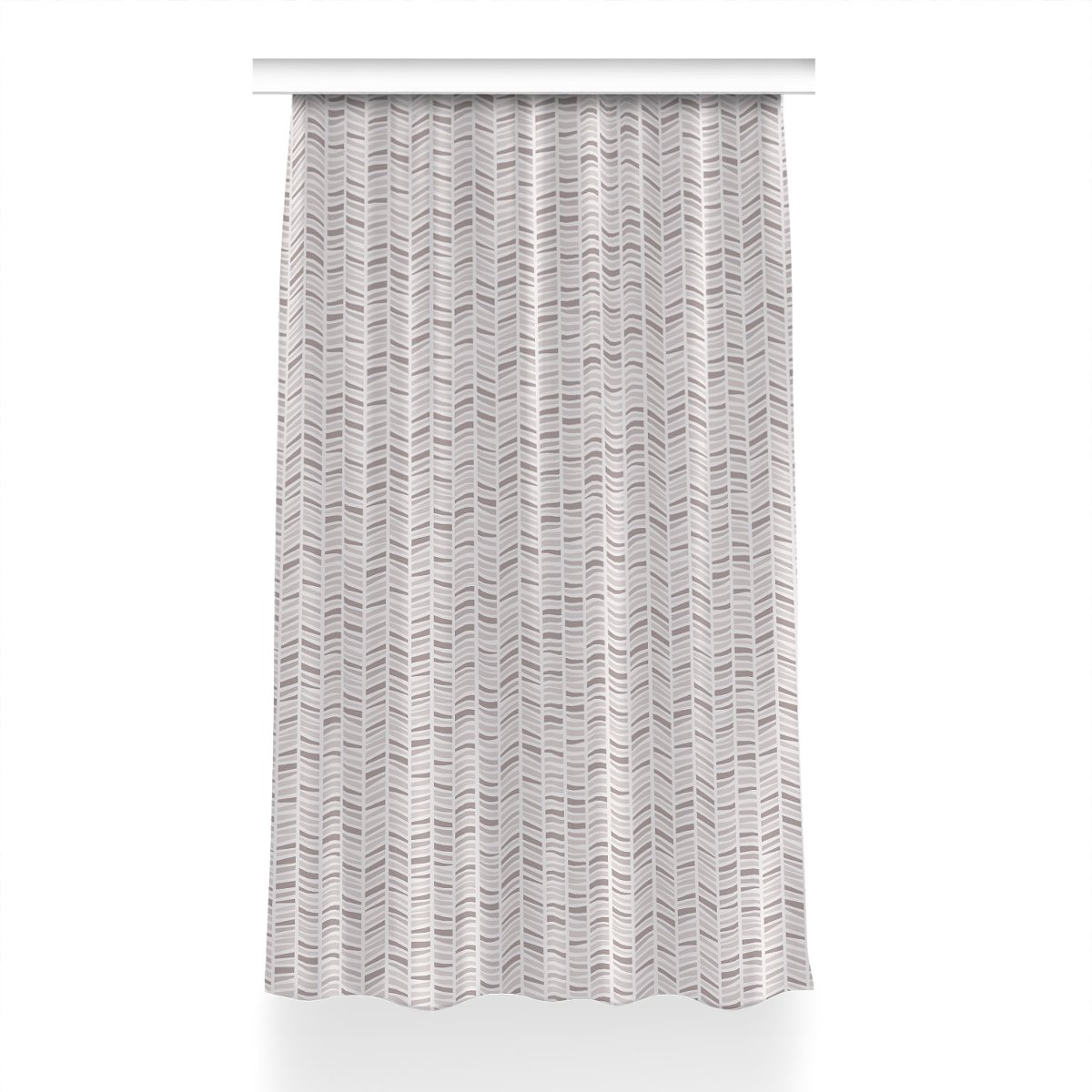 Zasłona Geometria w jodełkę do pokoju 150x230 cm, Fabricsy