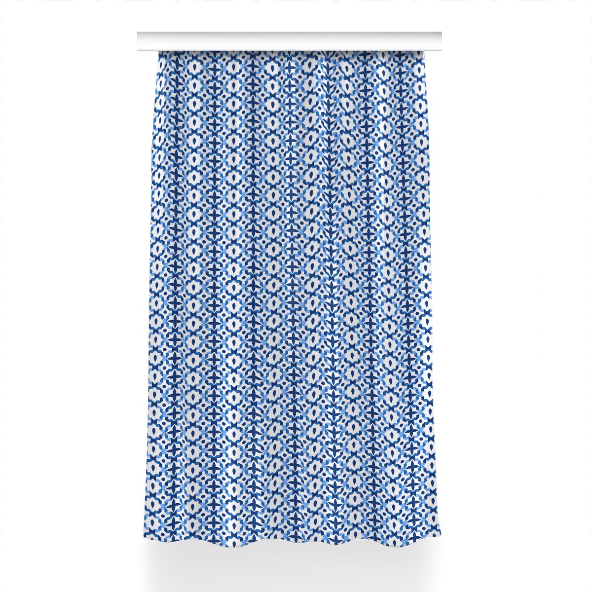 Zasłona z grafiką gotowa Wzór marokański 150x230, Fabricsy