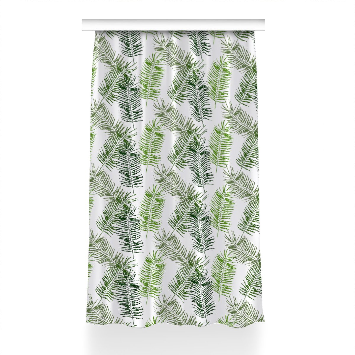 Zasłona do pokoju Liście palmowe do salonu 150x230, Fabricsy