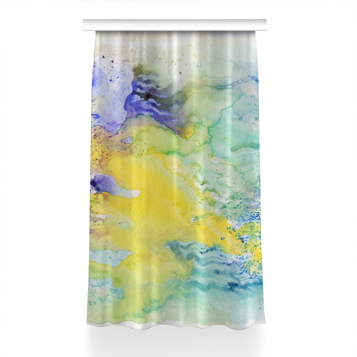 Zasłona przelotki Kolorowe plamy do pokoju 150x230, Fabricsy