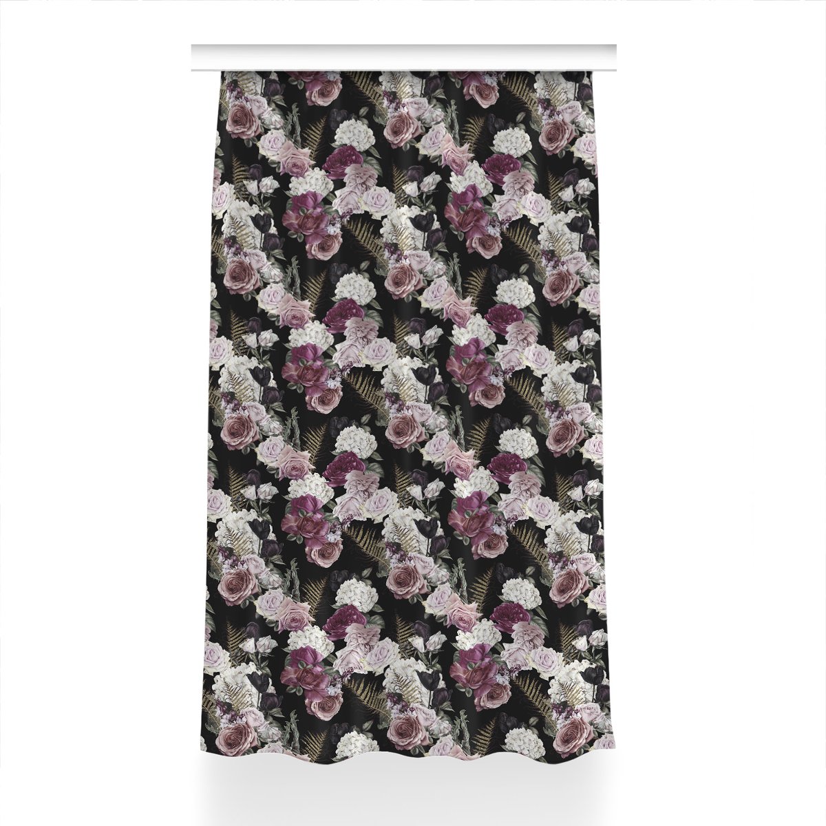 Zasłona gotowa Romantyczne kwiaty wzór 150x230 cm, Fabricsy