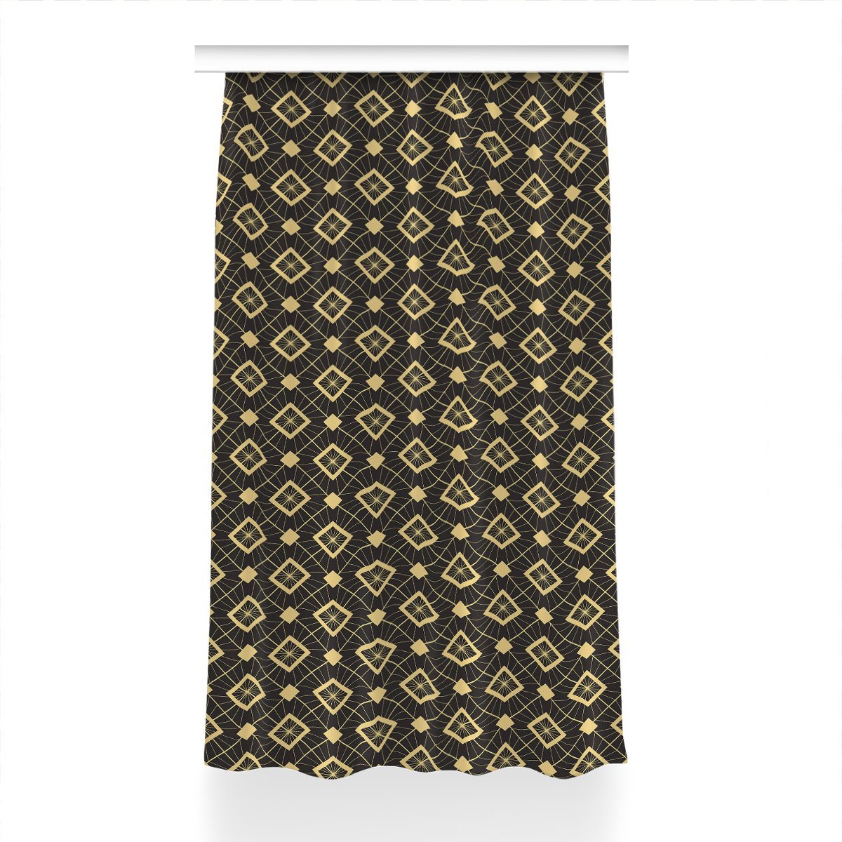 Zasłona z grafiką gotowa Retro wzór dekor 150x230, Fabricsy