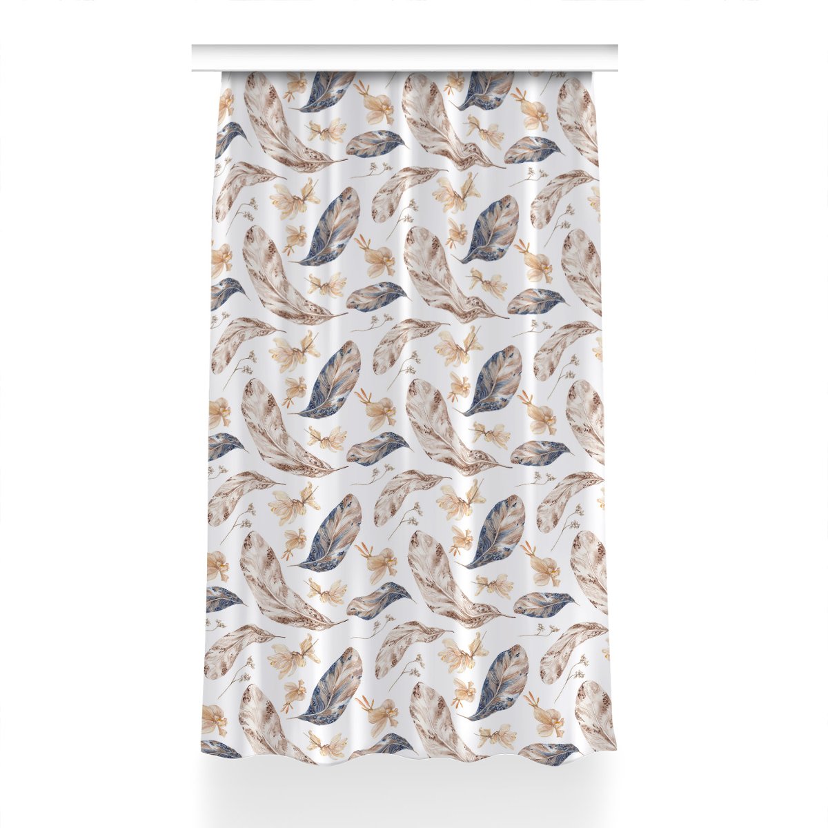 Zasłona przelotki Spadające liście dekor 150x230, Fabricsy