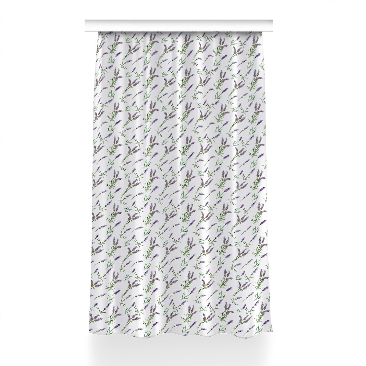 Zasłona z nadrukiem gotowa Kwiaty lawendy 150x230, Fabricsy