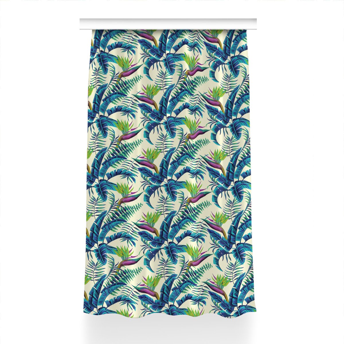 Zasłona z grafiką gotowa Tropikalny obraz 150x230, Fabricsy