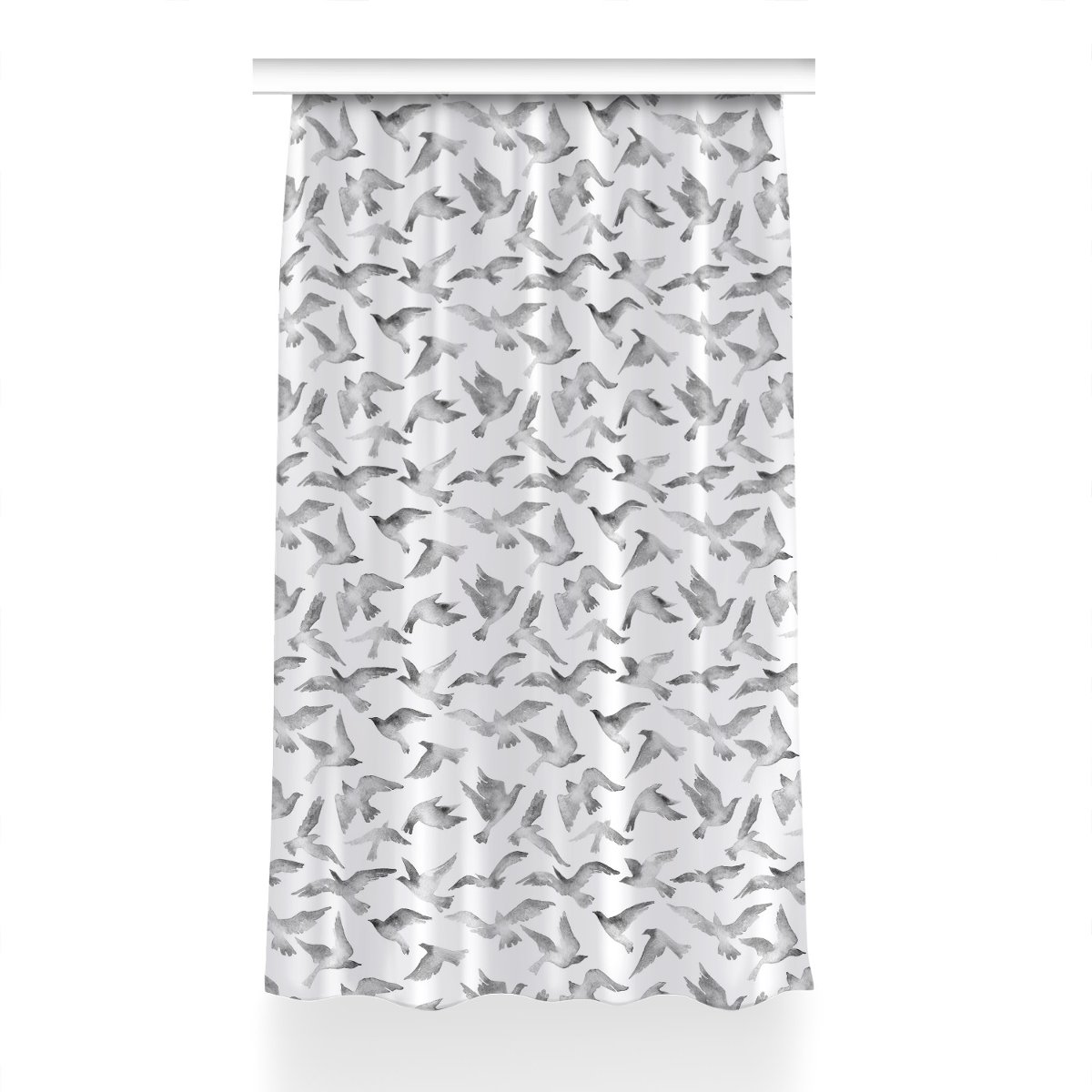 Zasłona klasyczna z grafiką Lecący ptak 150x230 cm, Fabricsy
