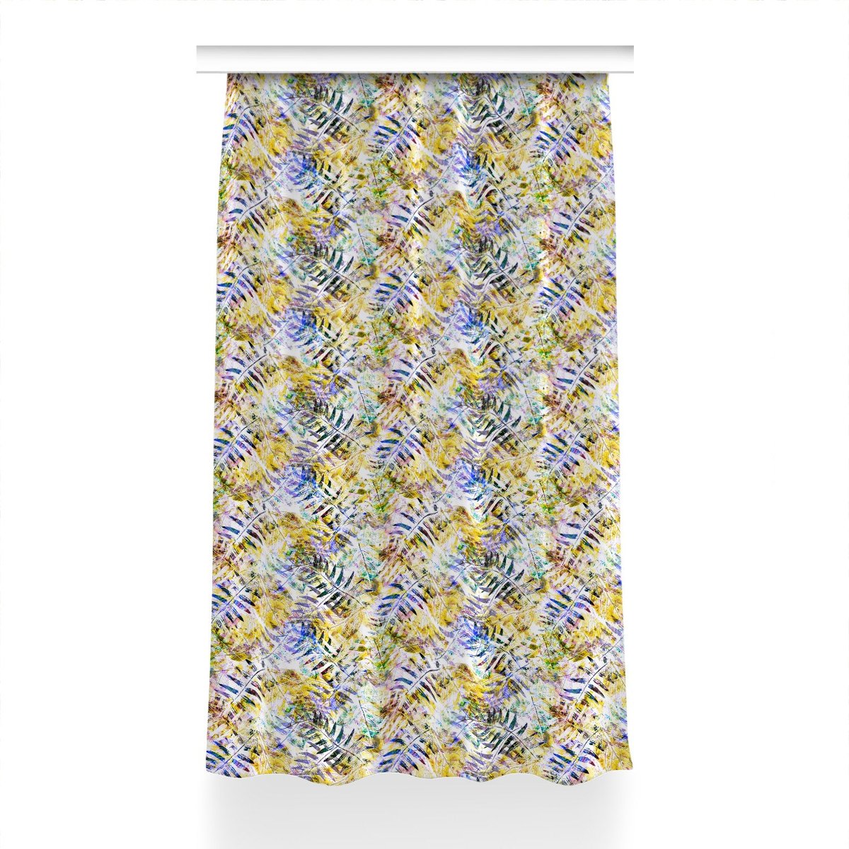 Zasłona z nadrukiem gotowa Złote liście 150x230 cm, Fabricsy