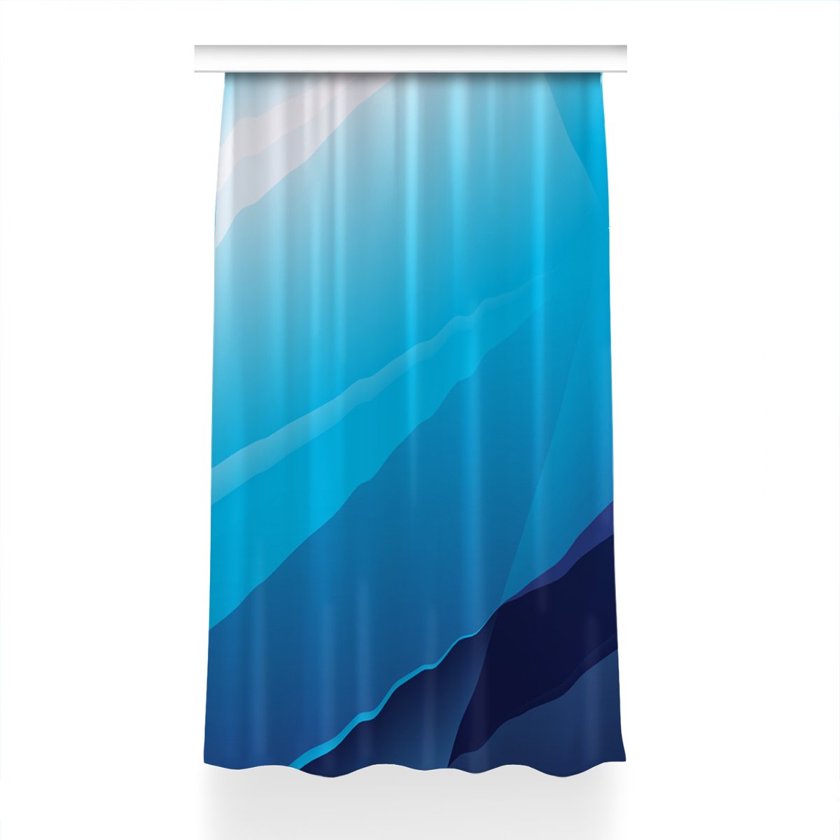 Zasłona na taśmę wzór 150x230 Niebieskie przejście, Fabricsy