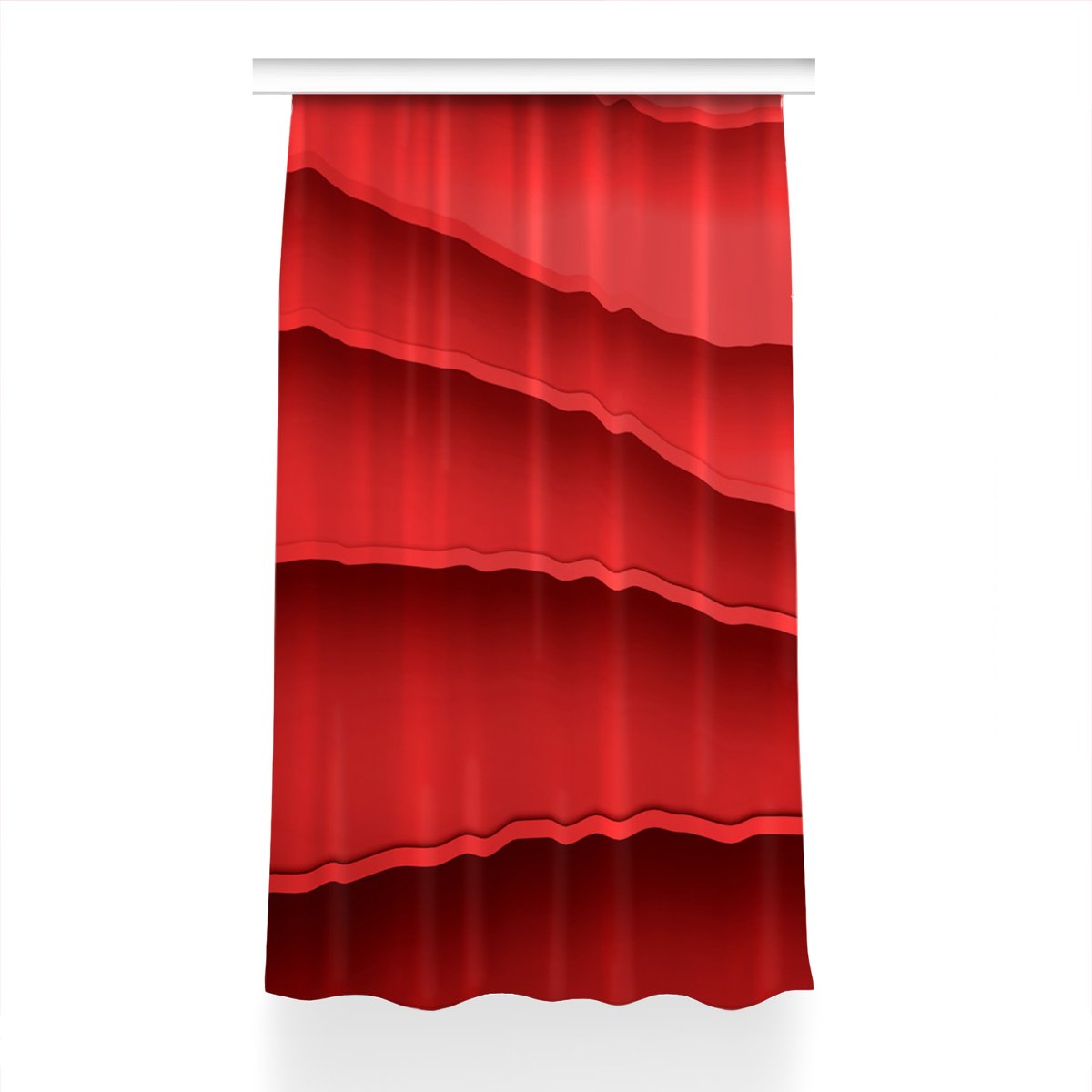 Zasłona wzór do salonu 150x230 Abstrakcja czerwona, Fabricsy