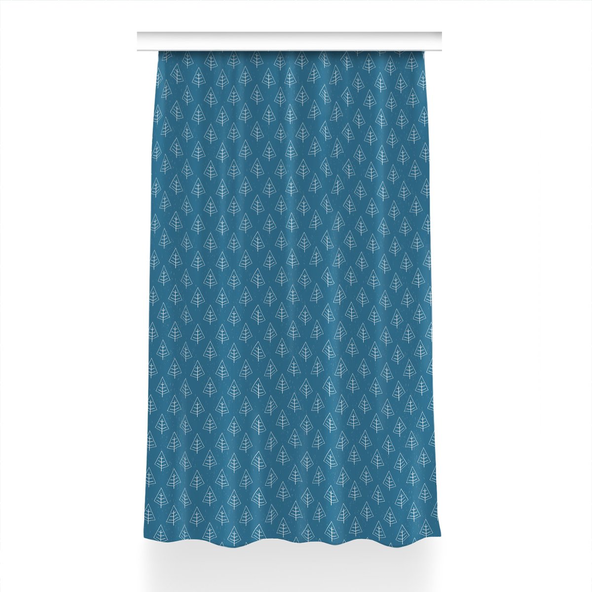 Zasłona klasyczna z grafiką 150x230 Błękitny las, Fabricsy