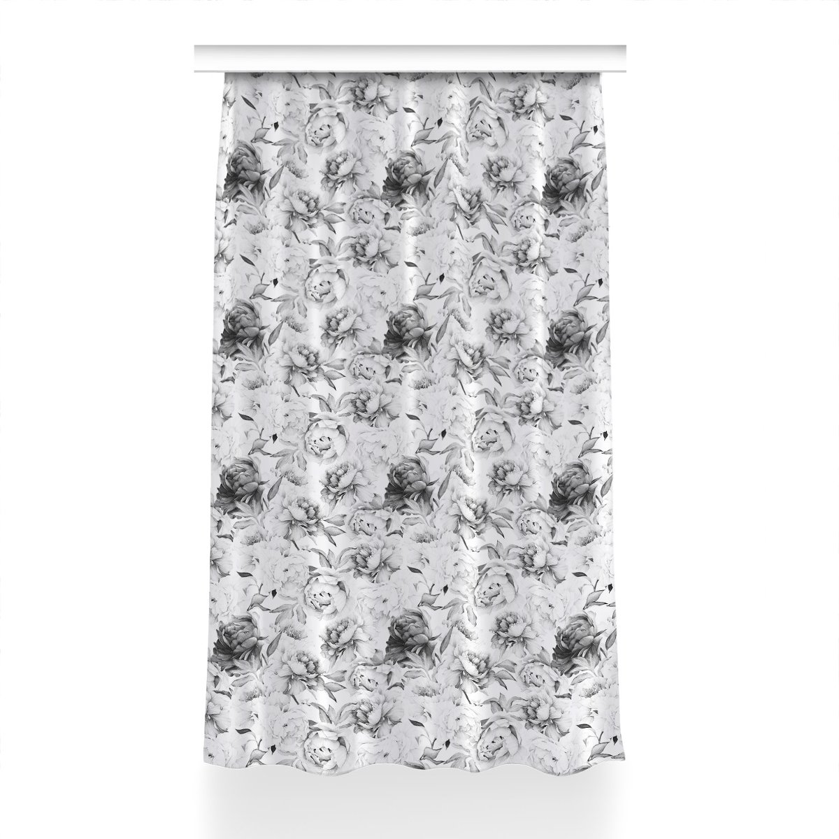 Zasłona na taśmę dekor do pokoju 150x230 Piwonie, Fabricsy