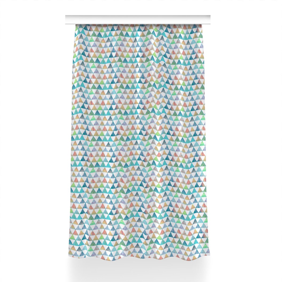 Zasłona gotowa wzór 150x230 Trójkąty geometryczne, Fabricsy