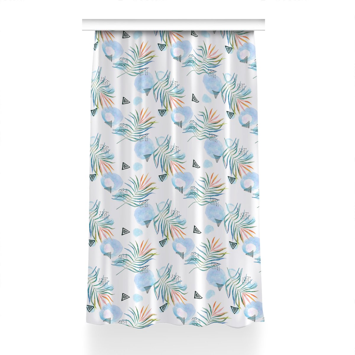 Zasłona z grafiką gotowa 150x230 Tropikalny wzór, Fabricsy