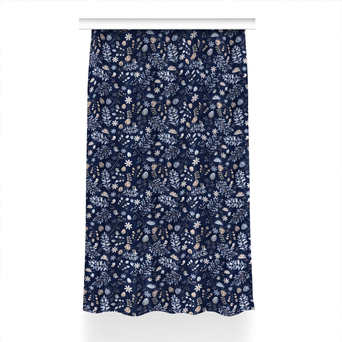 Zasłona na taśmę 150x230 cm Skandynawskie liście, Fabricsy