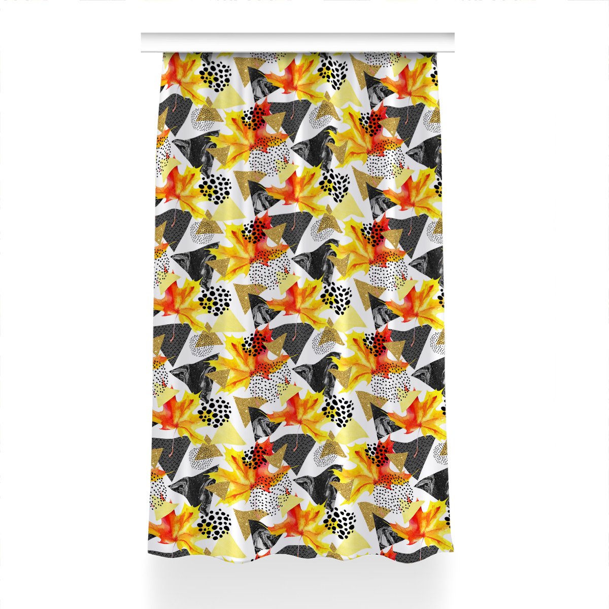 Zasłona na taśmę 150x230 cm Geometryczne trójkąty, Fabricsy