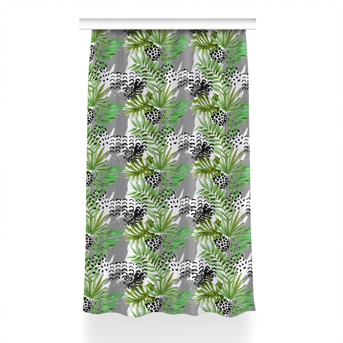Zasłona gotowa do pokoju 150x230 Tropikalne liście, Fabricsy