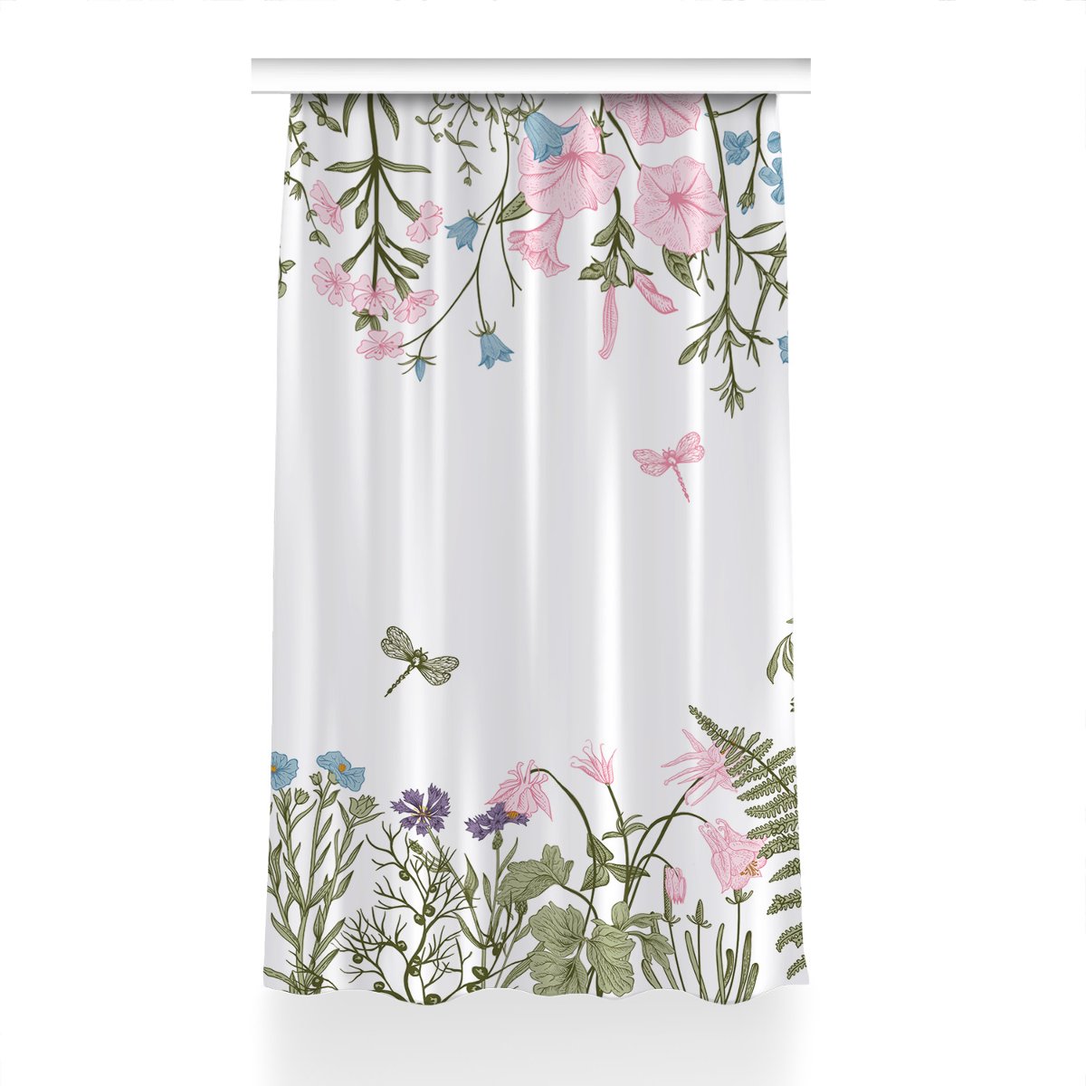Zasłona z nadrukiem gotowa 150x230 Wiosenne kwiaty, Fabricsy